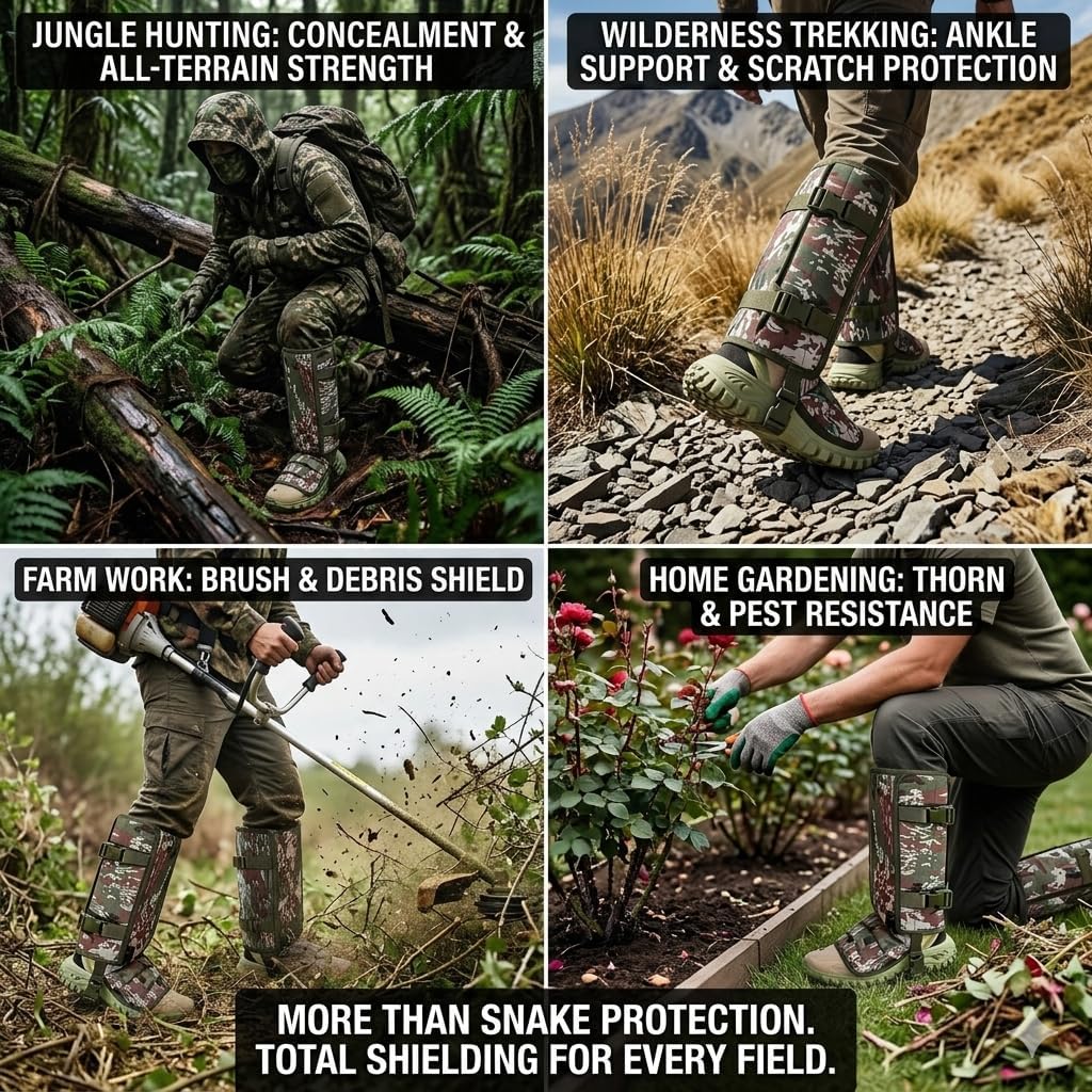 Snake-Resistant Leg Gaiters