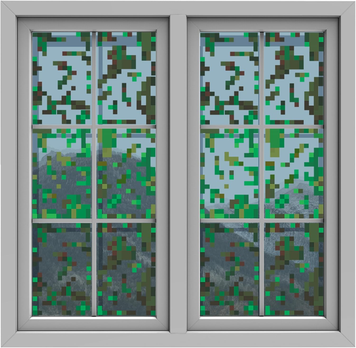 Pixel Vine Window Stickers